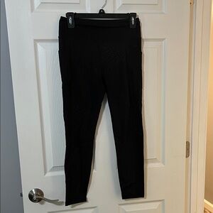 Zyia Black textured luxe Leggings 6-8